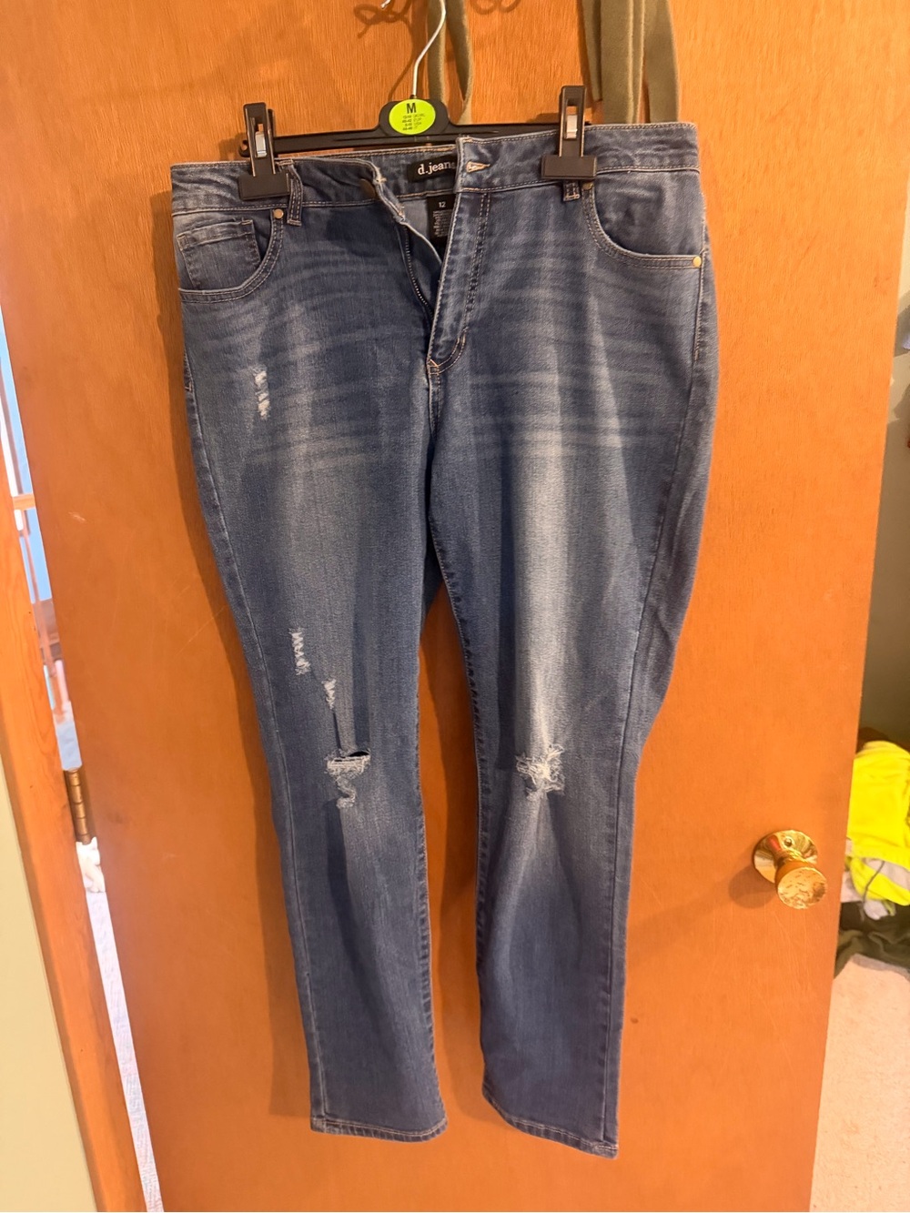d. jeans Women’s Distressed Blue Skinny Jeans
